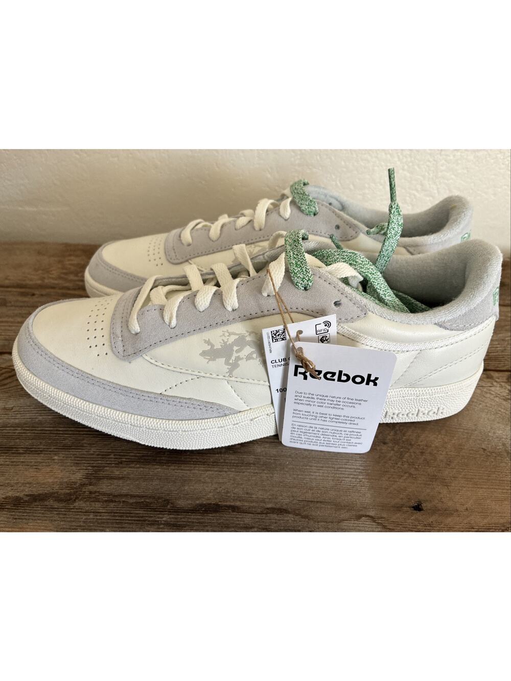Reebok Friends with Animals x Club C 85 Chalk Glen Green Men’s Size 10.5